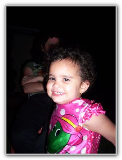 Ebony and trademark grin